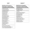 Nutrition facts table and quality certification labels for Slenderiiz Co.Lab drops by Partner.Co