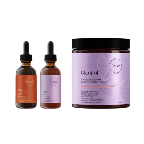 Slenderiiz Day and Night Drops with Glicotrol blood sugar support supplement pack at Opportunityshop