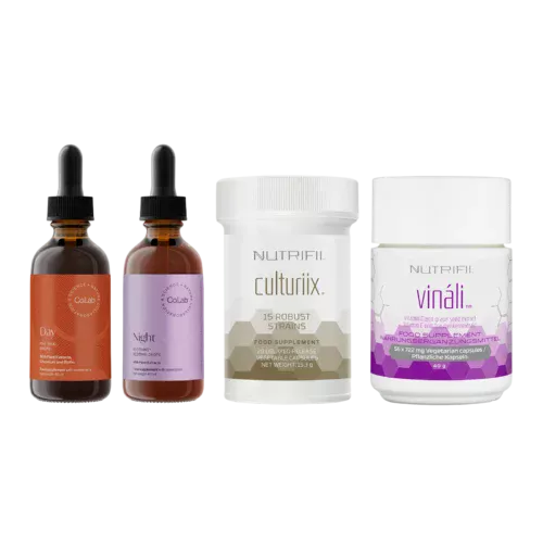 Complete wellness pack with Slenderiiz Day and Night Drops, Culturiix probiotic and Vináli supplement at Opportunityshop