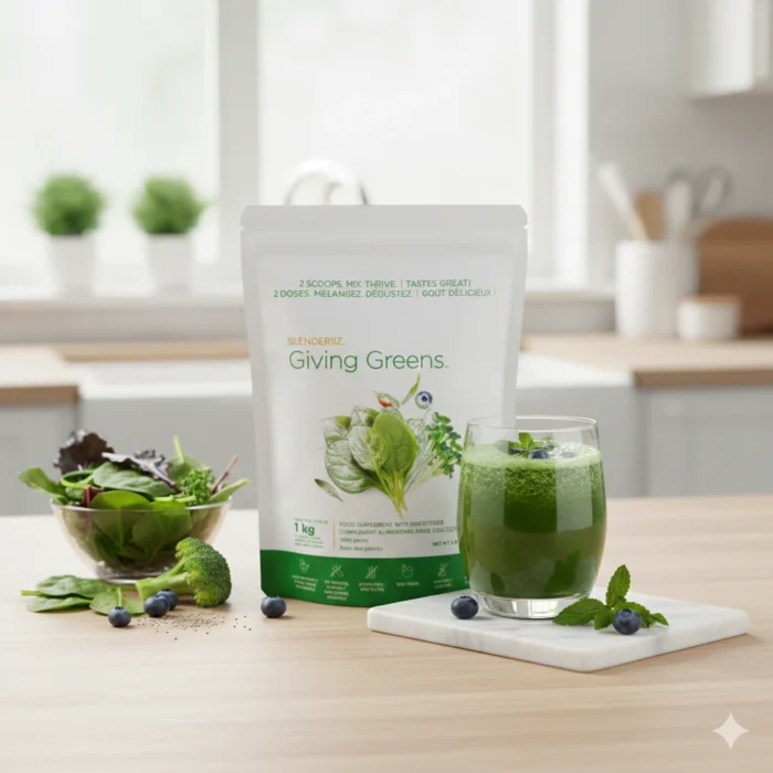giving greens- Slenderiiz- Partner.Co– superfoods and digestion