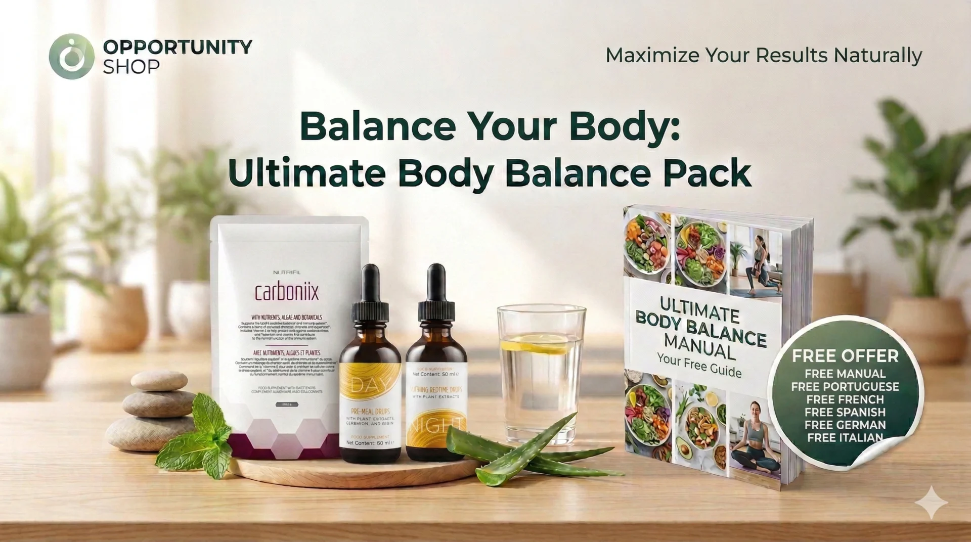 Opportunity Shop - ultimate body balance pack nutrifil free manual Ultimate Body Balance Pack with Nutrifil Carboniix, Pre-Meal Drops, Bedtime Drops, and Free Manual