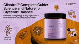 Glicotrol supplement banner for glycemic balance and metabolic health - Opportunity Shop