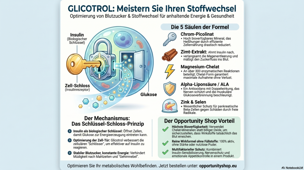 Opportunity Shop - Glicotrol DE Glicotrol Nahrungsergänzungsmittel für Blutzuckerkontrolle und Stoffwechselgesundheit - Opportunity Shop