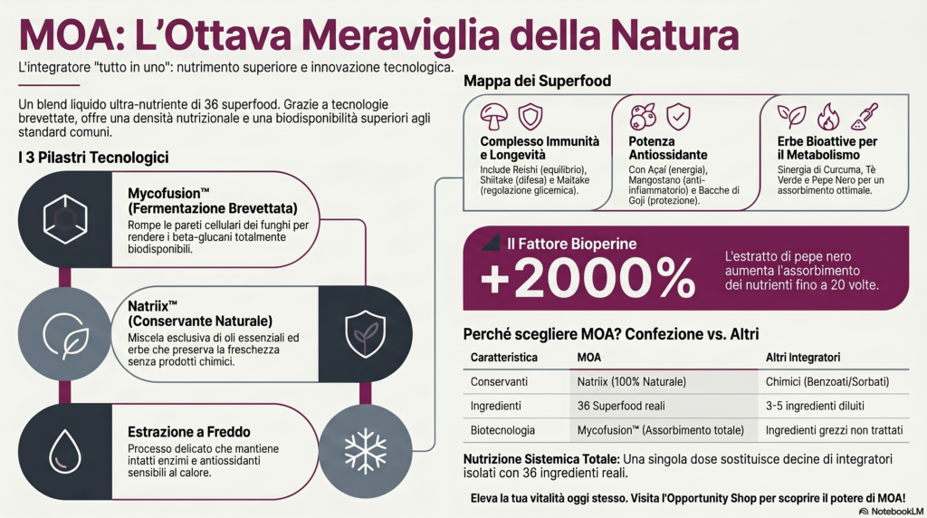 Opportunity Shop - MOA Nutrifii LOttava Meraviglia della Natura MOA Nutrifii: L'Ottava Meraviglia della Natura | Opportunity Shop