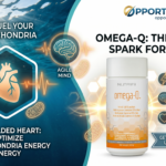 Nutrifii Omega-Q supplement bottle with heart and brain health icons - Opportunity Shop