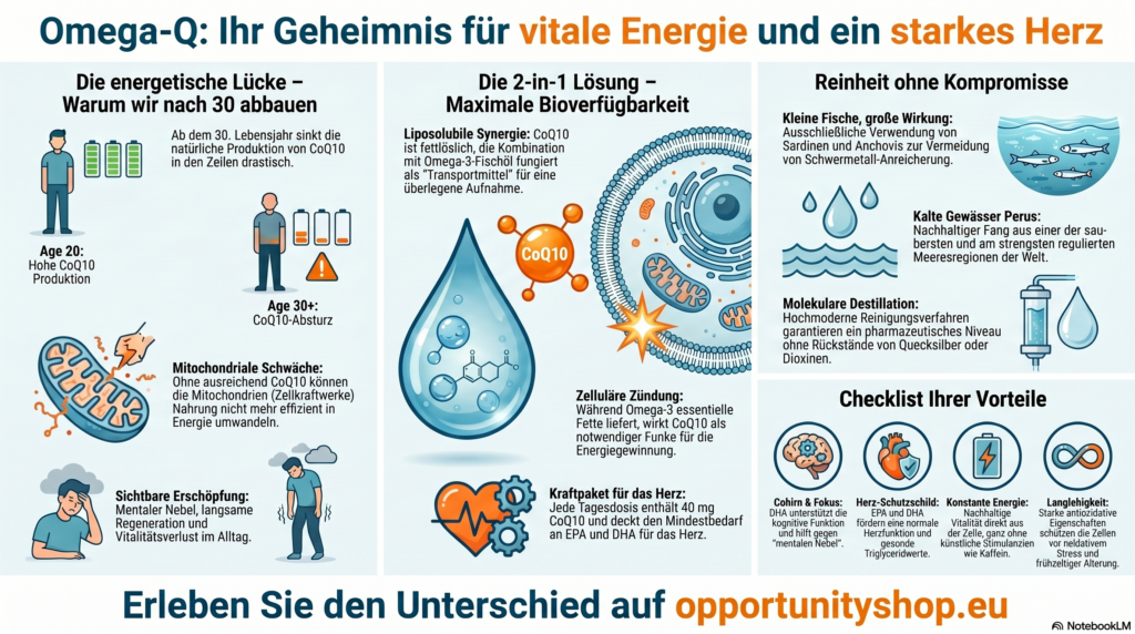 Opportunity Shop - Omega Q DE Nutrifii Omega-Q Leitfaden: Vorteile von Omega-3 & CoQ10