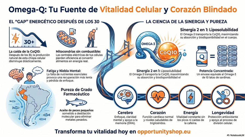 Opportunity Shop - Omega Q ES Guía Omega-Q Nutrifii: Beneficios de Omega-3 y CoQ10
