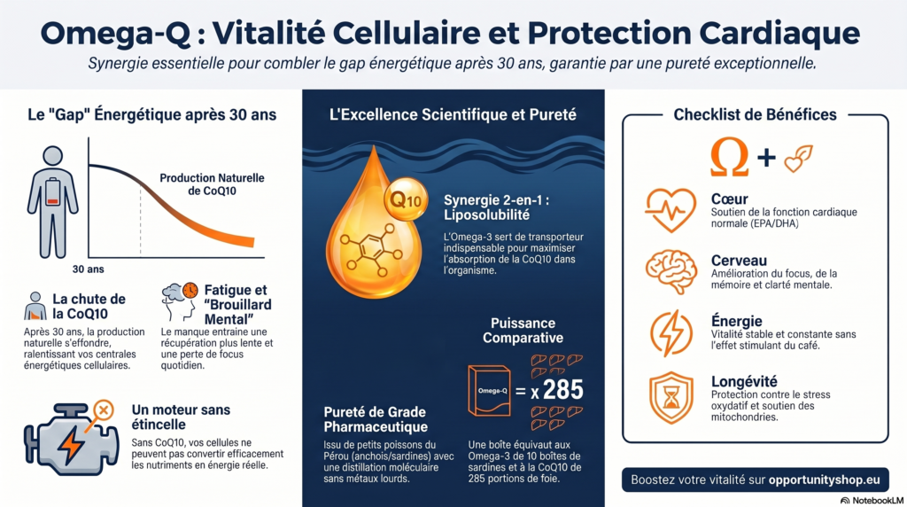 Opportunity Shop - Omega Q FR Guide Nutrifii Omega-Q : Bienfaits Oméga-3 et CoQ10