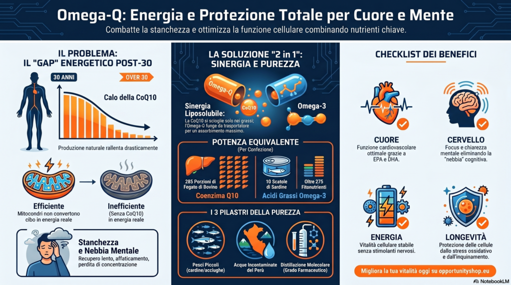 Opportunity Shop - Omega Q IT Guida Omega-Q Nutrifii: Benefici Omega-3 e Coenzima Q10