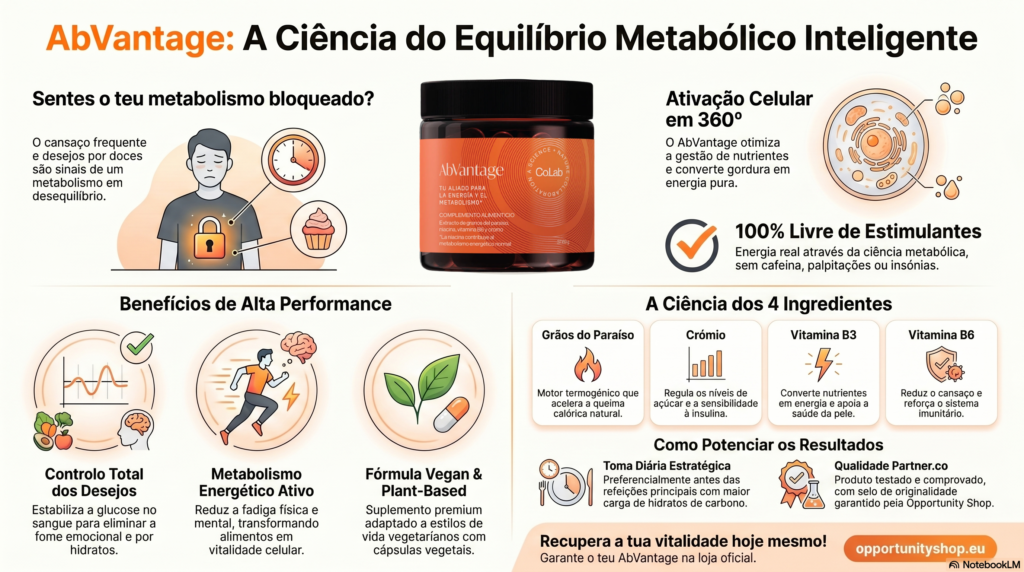 AbVantage Partner.co para equilíbrio metabólico e energia constante