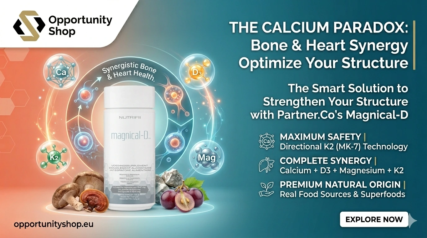 "Magnical-D Partner.Co premium supplement banner for bone and heart health - Opportunity Shop"