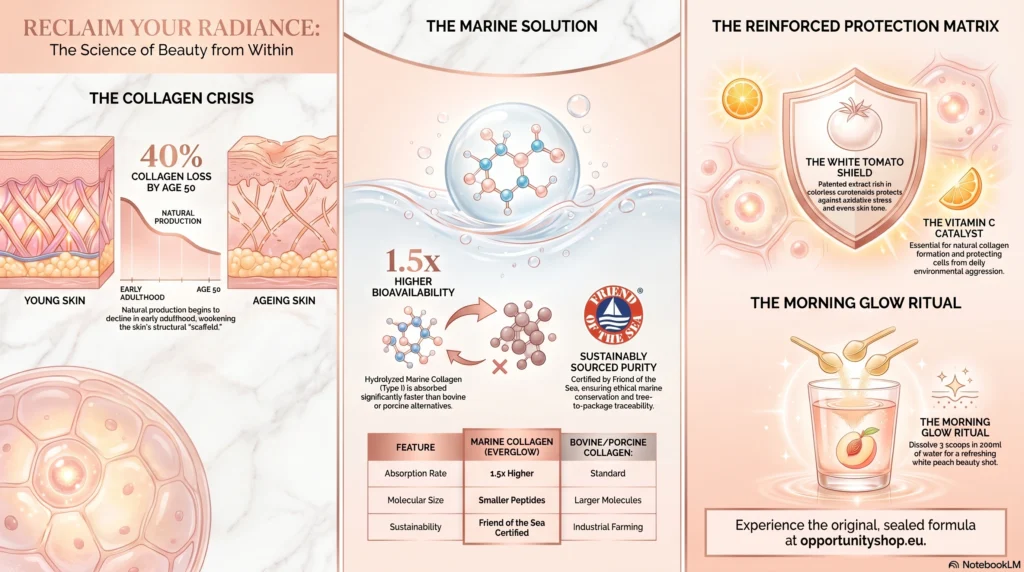 Opportunity Shop - Marine Collagen Skin Science Guide EverGlow by Partner.Co: Premium Hydrolyzed Marine Collagen