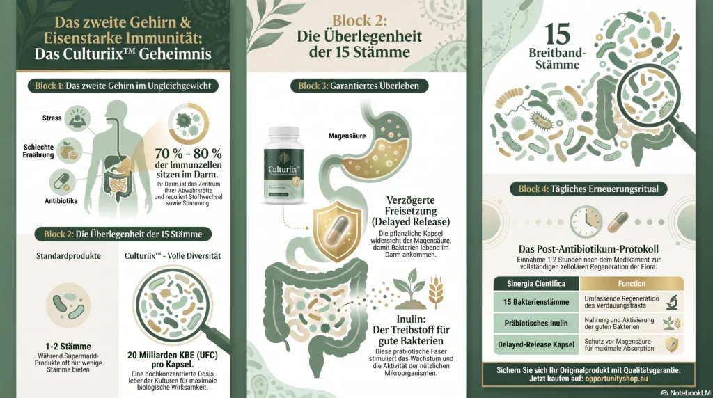 Opportunity Shop - Darmgesundheit und starkes Immunsystem DE Culturiix von Nutrifii mit magensaftresistenten pflanzlichen Kapseln