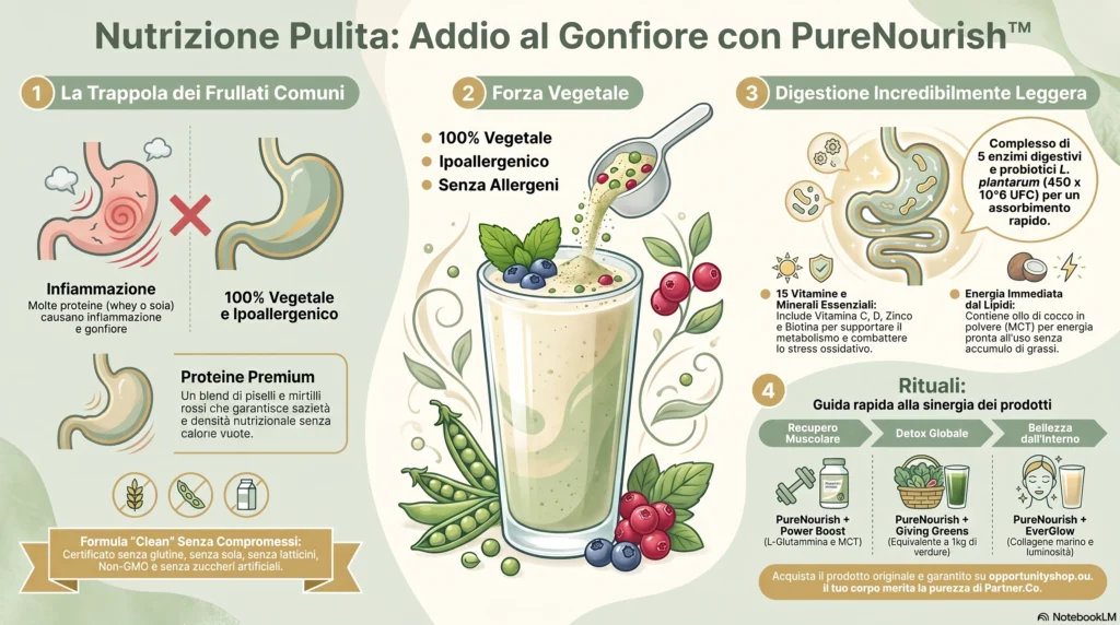 Opportunity Shop - Guida alla nutrizione vegetale sana IT PureNourish di Slenderiiz focalizzato sulla tabella nutrizionale e ingredienti puliti