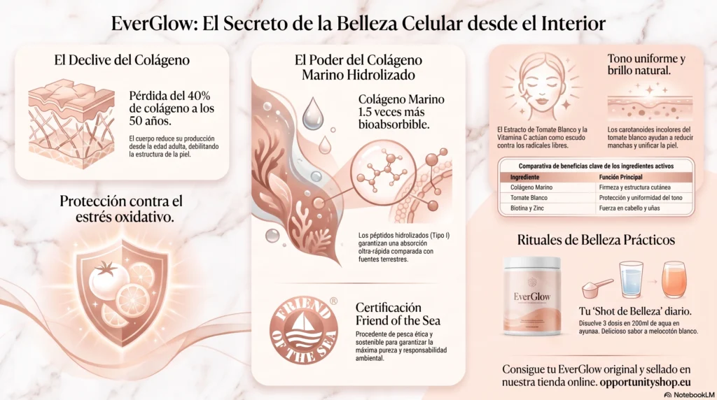 EverGlow de Partner.Co: Colágeno Marino Hidrolizado Premium