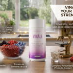 Nutrifii Vináli Partner.co antioxidant supplement banner for skin firmness, cellulite reduction, and microcirculation support