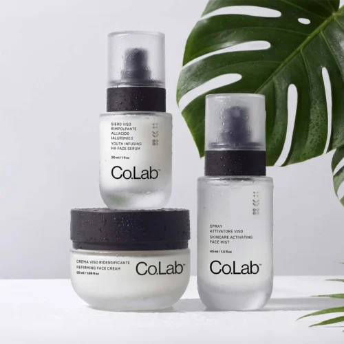 pdp-product-image-EU-clb-skincare-trio-2-UK Co.Lab Youth Infusing System Partner.co anti-aging set with HA6 serum activating mist and refirming cream
