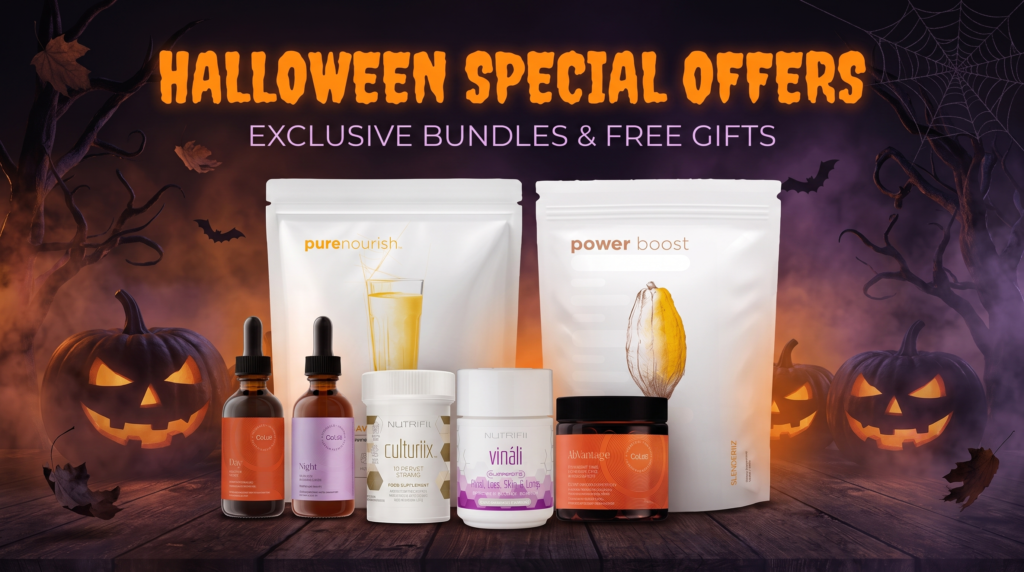 Halloween Special Offers" e "Exclusive Bundles & Free Gifts